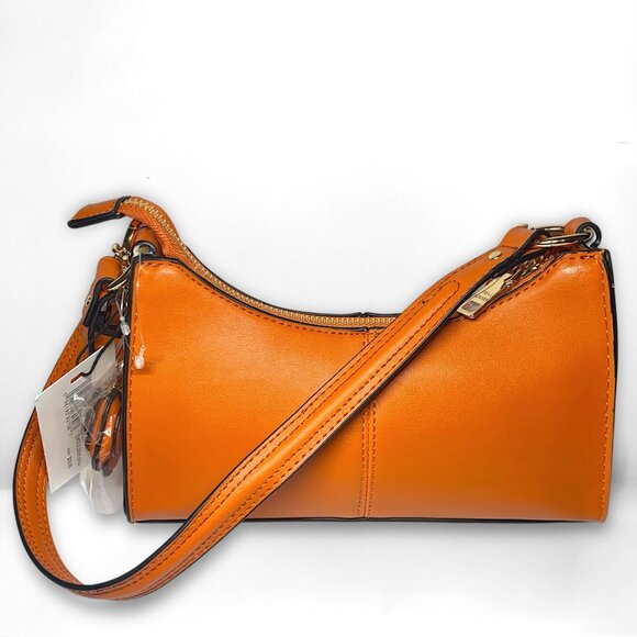 Steve Madden—Vegan Leather Shoulder Bag & 2 Bag Charms—Burnt Orange *NWT* - Picture 3 of 11